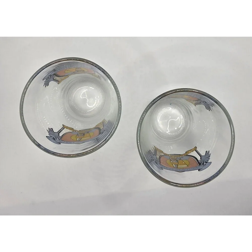 Set of 2 VTG Palm Springs Brewing Company Shaker-style Pint Glasses Defunct